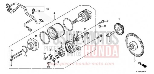 STARTING MOTOR SH150RB de 2011